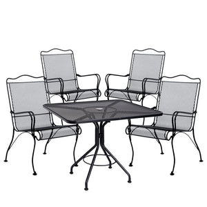 Tucson Wrought Iron Constantine Dining Chairs By Woodard